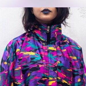 Unique Vintage Silk Bomber Jacket